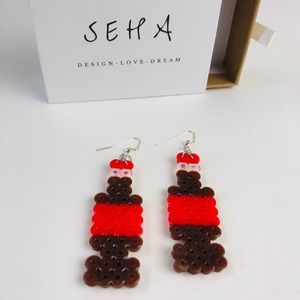 Super cute coke handmade earrings